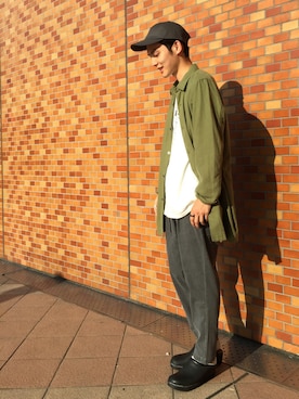 「Steven Alan（スティーブンアラン）のアイテム（キャップ）」を使った、Keisuke Oobaさん（メンズ・174cm）の夏コーディネート