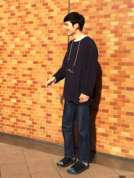 「Acne Studios（アクネストゥディオズ）のアイテム（スウェット）」を使った、Keisuke Oobaさん（メンズ・174cm）の秋コーディネート