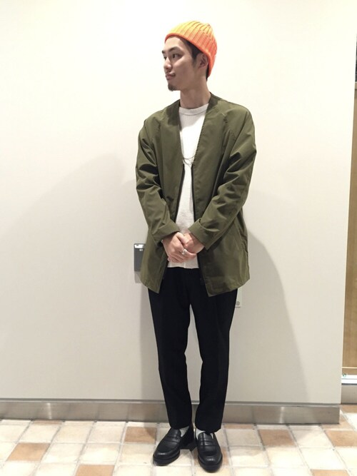 Keisuke Ooba ビューティ ユース ユナイテッドアローズ 仙台店 Racalのニットキャップ ビーニーを使ったコーディネート Wear
