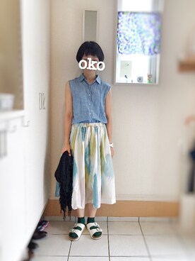 okonomixさんの（靴下屋 | クツシタヤ）を使ったコーディネート