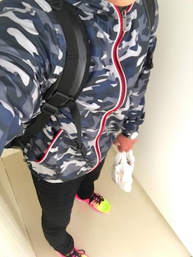 「CONVERSE（コンバース）のアイテム（ナイロンジャケット）」を使った、ma-さん（メンズ・164cm）の秋コーディネート