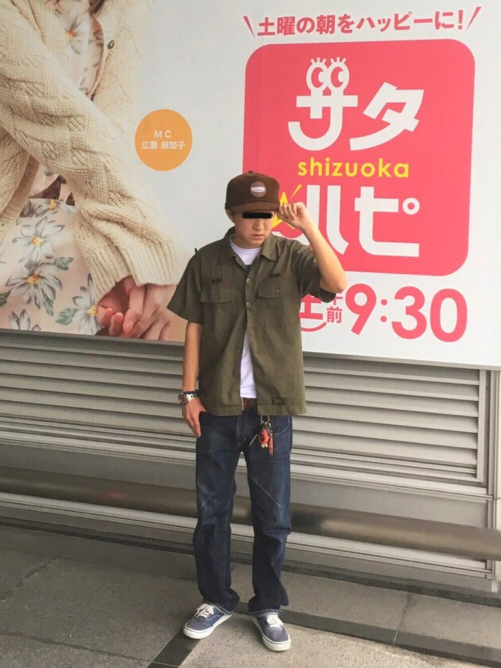 「ミリタリー、アースカラー、夏コーデ、ストリート、スニーカー、AJ並ぶのにまさかのVANS、入場整理券1番、wtaps、NEIGHBORHOOD、TENDERLOIN」｜「TENDERLOINのアイテム（キャップ、ブラウン系）」を使った、TAKUYAさん（メンズ・171cm）の春コーディネートの1枚目の写真