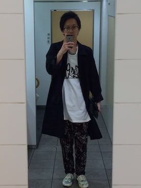 「SISE（シセ）のアイテム（その他アウター）」を使った、ぼぼぼーさん（メンズ・168cm）の春コーディネート
