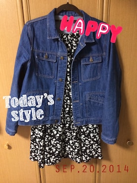 「one after another NICE CLAUP（ワンアフターアナザーナイスクラップ）の【ナイスクラップ】黒アソートオフショルワンピース（ワンピース、その他）」を使った、miyukiさん（レディース・163cm）の秋コーディネート