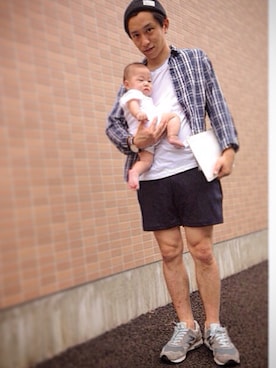 「ダニエルウェリントン」｜「アイテム（ニットキャップ/ビーニー）」を使った、ウノケンボさん（メンズ・172cm）の夏コーディネート