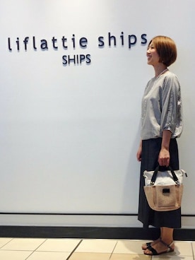 「folna（フォルナ）のアイテム」を使った、柏木さん（レディース・161cm）の春コーディネート