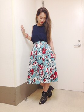 ayumi iwashitaさん（レディース・158cm）の夏コーディネート