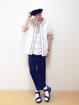 「BACK NUMBER（バックナンバー）のアイテム」を使った、sawaさん（メンズ・173cm）の夏コーディネート