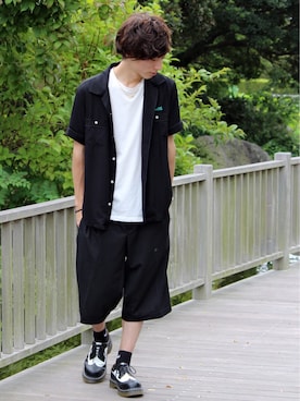 「KRIS VAN ASSCHE（クリスヴァンアッシュ）のアイテム」を使った、sawaさん（メンズ・173cm）の夏コーディネート