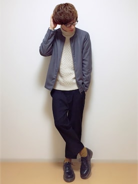 「Right-on（ライトオン）のアイテム（トップス）」を使った、sawaさん（メンズ・173cm）の秋コーディネート