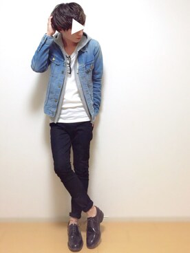 「Lee（リー）のアイテム（ジャケット/アウター）」を使った、sawaさん（メンズ・173cm）の春コーディネート