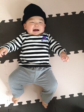 「しまむらコーデ」｜hana❁さん（キッズ・70cm）の冬コーディネート