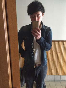 「Johnbull Private labo（ジョンブルプライベートラボ）のアイテム（デニムジャケット）」を使った、ぜんさん（メンズ・177cm）の春コーディネート