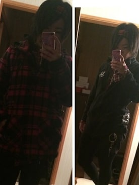 「ALGONQUINS（アルゴンキン）のアイテム（パーカー）」を使った、寂牙夜叉(なっとうきん°Д°)さん（レディース・160cm）の春コーディネート