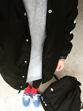 「Frederick（フレデリック）のアイテム（トップス）」を使った、0309さん（レディース・155cm）の秋コーディネート