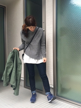 かえ。さん(レディース・157cm)の春コーディネート