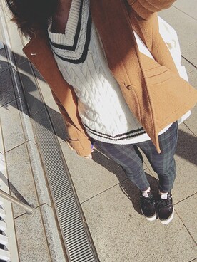 「Admiral（アドミラル）のINOMER / イノマー（スニーカー）」を使った、とさん（レディース・156cm）の冬コーディネート