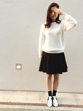 「Sabrina Martone（サブリナマルトーネ）のアイテム」を使った、岸田祐季さん（レディース・158cm）の春コーディネート