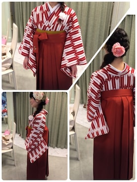 「卒業袴」｜MARI⊿さん（レディース・150cm）の春コーディネート
