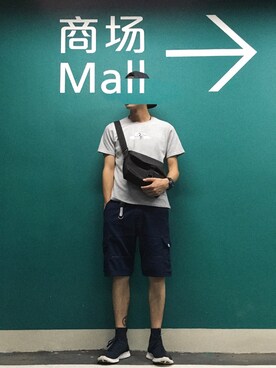 「Combackのアイテム」を使った、p_qhさん（メンズ・172cm）の夏コーディネート