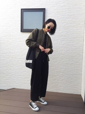 「CONVERSE（コンバース）のconverse（コンバース） ALL STAR OX（オールスターOX）（スニーカー）」を使った、kirinさん（レディース・173cm）の春コーディネート