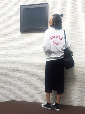 「CONVERSE（コンバース）のconverse（コンバース） ALL STAR OX（オールスターOX）（スニーカー）」を使った、kirinさん（レディース・173cm）の秋コーディネート