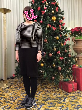 「MILESTO（ミレスト）のトラベルバック（ショルダーバッグ、その他）」を使った、Hanuruさん（レディース・156cm）の冬コーディネート