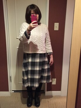 Hanuruさん（レディース・156cm）の冬コーディネート