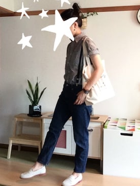「McGREGOR CLASSIC（マックレガークラシック）のアイテム（シューズ）」を使った、mtyさん（レディース・166cm）の夏コーディネート