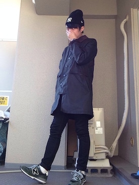 「アイテム（その他アウター）」を使った、ゆきちたかしさん（メンズ・172cm・20代）の冬コーディネート