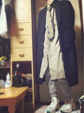 もっさんさん（メンズ・177cm）の春コーディネート