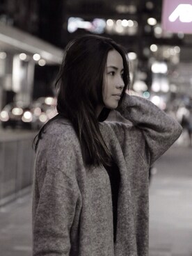 「Acne Studios（アクネストゥディオズ）のアイテム（チェスターコート）」を使った、Laizaさん（レディース・168cm）の秋コーディネート