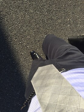 「アイテム（ネクタイ、シルバー系）」を使った、ターキーさん（メンズ・168cm）の秋コーディネート