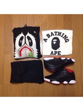 「bape #abathingape #kicks」｜SASAさん（メンズ・166cm）の秋コーディネート