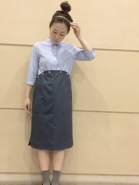 「HELIOPOLE（エリオポール）のアイテム（アクセサリー）」を使った、GA-SUさん（レディース・158cm）の冬コーディネート