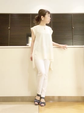 「HELIOPOLE（エリオポール）のアイテム」を使った、GA-SUさん（レディース・158cm）の春コーディネート