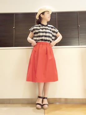 「HELIOPOLE（エリオポール）のアイテム」を使った、GA-SUさん（レディース・158cm）の春コーディネート