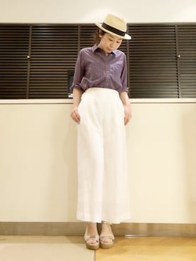 「GAIMO（ガイモ）のアイテム」を使った、GA-SUさん（レディース・158cm）の春コーディネート