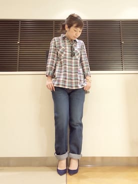 「HELIOPOLE（エリオポール）のアイテム（アクセサリー）」を使った、GA-SUさん（レディース・158cm）の春コーディネート