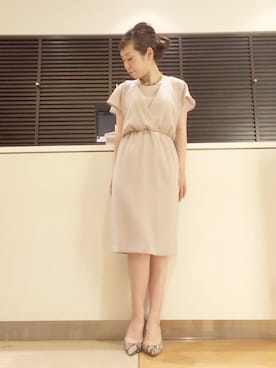「HELIOPOLE（エリオポール）のアイテム（ワンピース/ドレス）」を使った、GA-SUさん（レディース・158cm）の夏コーディネート