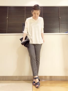 「HELIOPOLE（エリオポール）のアイテム」を使った、GA-SUさん（レディース・158cm）の夏コーディネート