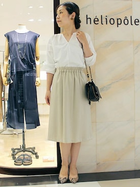 「HELIOPOLE（エリオポール）のアイテム」を使った、GA-SUさん（レディース・158cm）の秋コーディネート