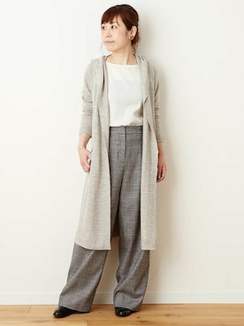 「HELIOPOLE（エリオポール）のアイテム」を使った、GA-SUさん（レディース・158cm）の秋コーディネート