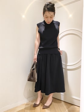 「HELIOPOLE（エリオポール）のアイテム」を使った、GA-SUさん（レディース・158cm）の冬コーディネート