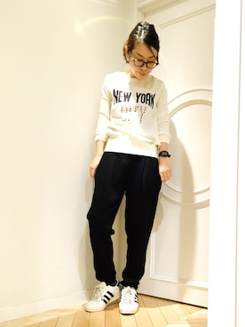 「HELIOPOLE（エリオポール）のアイテム」を使った、GA-SUさん（レディース・158cm）の冬コーディネート