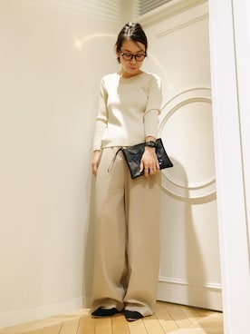 「HELIOPOLE（エリオポール）のアイテム」を使った、GA-SUさん（レディース・158cm）の冬コーディネート