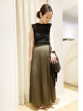 「HELIOPOLE（エリオポール）のアイテム」を使った、GA-SUさん（レディース・158cm）の夏コーディネート