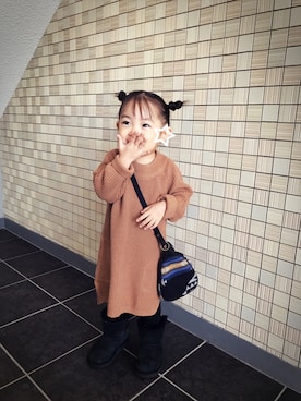 「PENDLETON（ペンドルトン）のアイテム」を使った、you☺︎さん（キッズ・90cm）の秋コーディネート