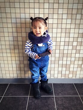 you☺︎さん（キッズ・90cm）の冬コーディネート