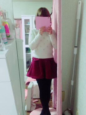 「Samantha Thavasa Petit Choice（サマンサタバサ　プチチョイス）のアイテム（PC・スマホグッズ/家電）」を使った、yuutanさん（レディース・148cm）の冬コーディネート